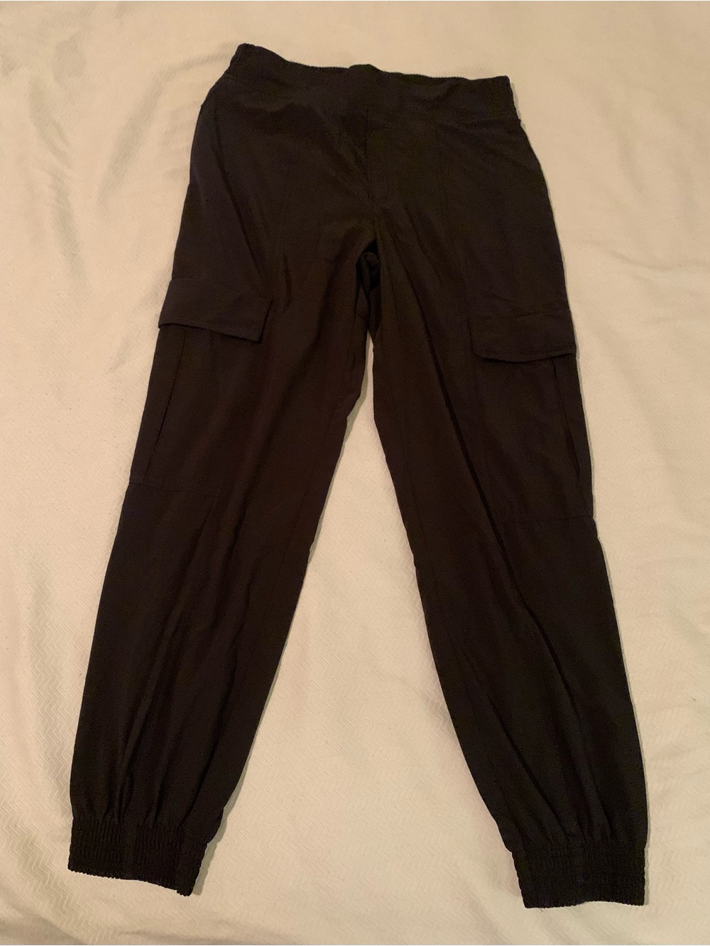 Athleta Black Cargo Jogger Pants